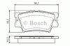 Колодки гальмові задні, дискові 0986494154 BOSCH