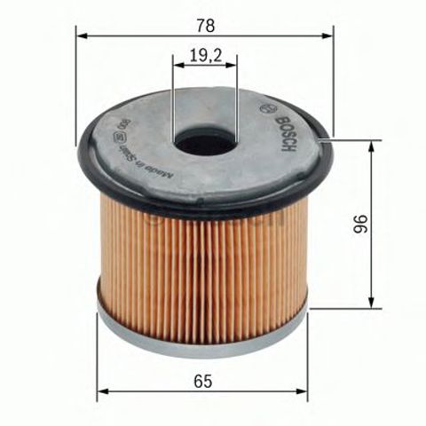 Фільтр тонкого очищення палива 1457431720 BOSCH