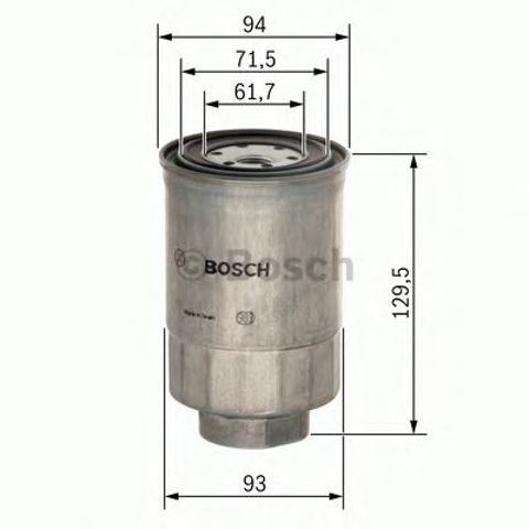 Фільтр палива 1457434453 BOSCH