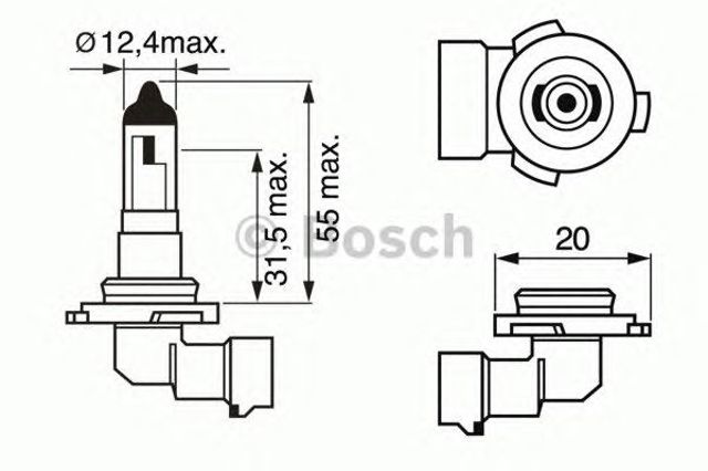 Лампочки 1987302083 BOSCH
