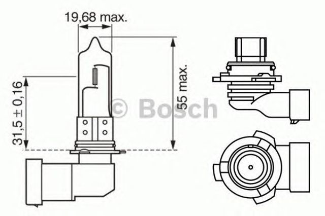 Лампочка галогенна 1987302153 BOSCH