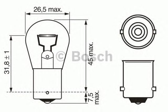 Лампа 1987302201 BOSCH