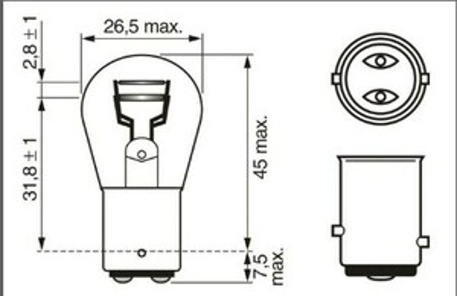 Лампа 1987302814 BOSCH