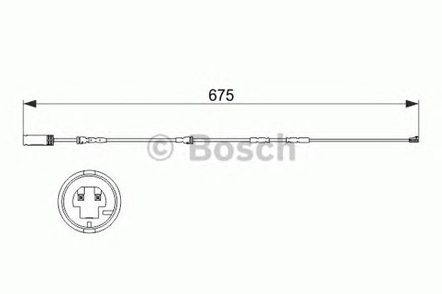 Сигналізатор знос гальмівних колодок 1987473516 BOSCH