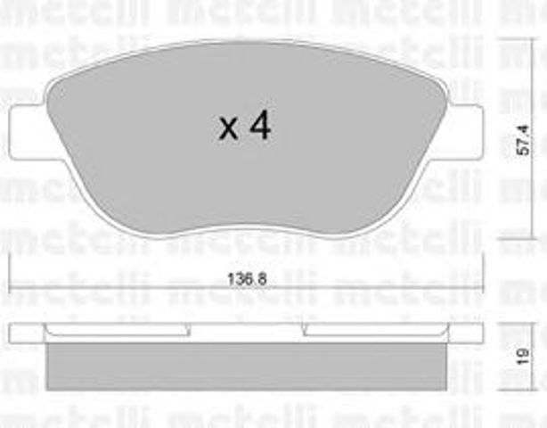 Тормозні колодки 2203221 METELLI