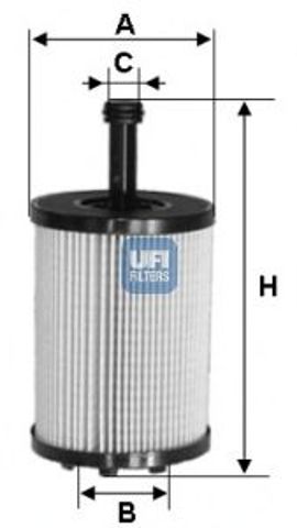 Фільтр масла 2502300 UFI