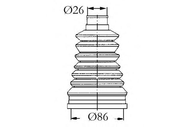 Пильник ШРКШ зовнішній 4003440 SASIC