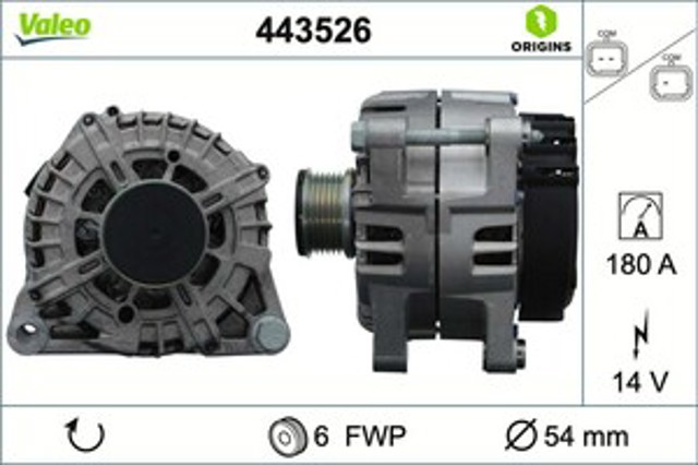 Генератор автомобільний 443526 VALEO