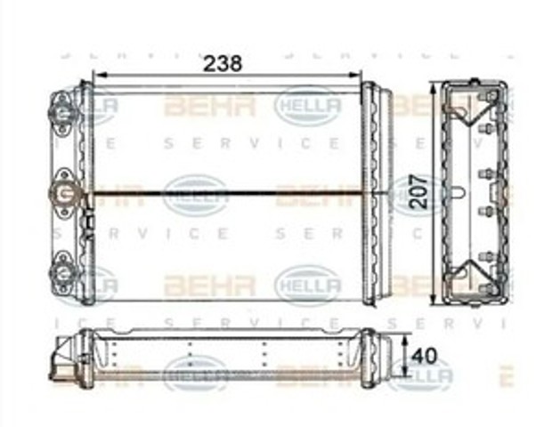 Радіатор пічки (обігрівача) 5014N81 POLCAR