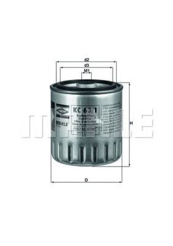 Фільтр тонкого очищення палива KC631D MAHLE