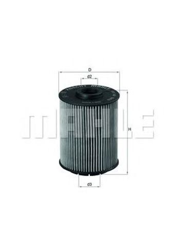 Маслофільтр OX160D MAHLE