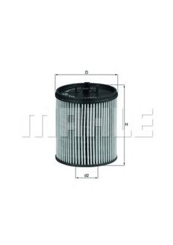 Фільтр масляний ДВЗ OX182D MAHLE