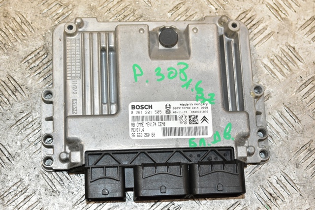 Комп'ютер двигуна 0261201505 PEUGEOT