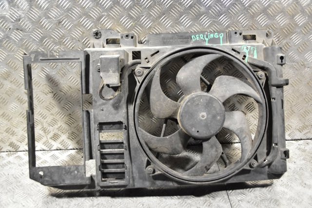 Вентилятор радиатора 6 лопастей в сборе с диффузором citroen 1.6hdi 1308CJ