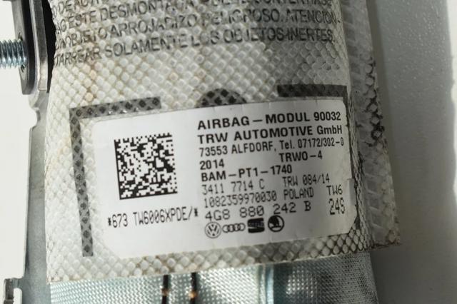 Подушка безпеки AIRBAG спинки сидіння, правого 4G8880242B VAG