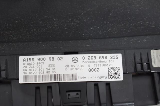 Приладова дошка-щиток приладів A1569009802 MERCEDES