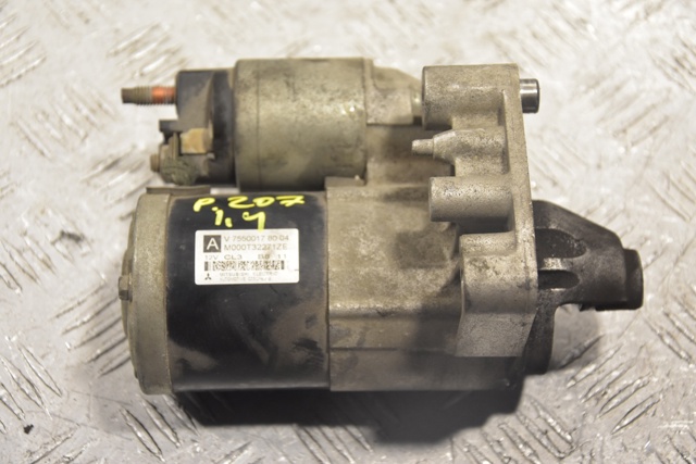 Стартер peugeot 207 1.4 16v 2006-2013 m000t32271ze 207686, гарантия: на установку и проверку 14 дней.