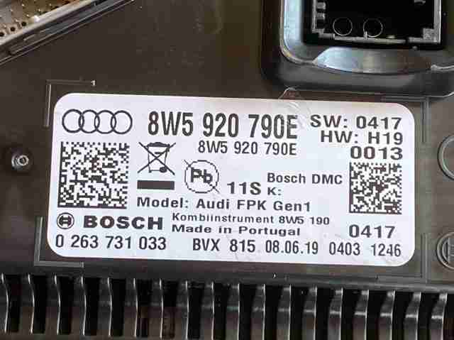 Панель приладів 8W5920790E VAG