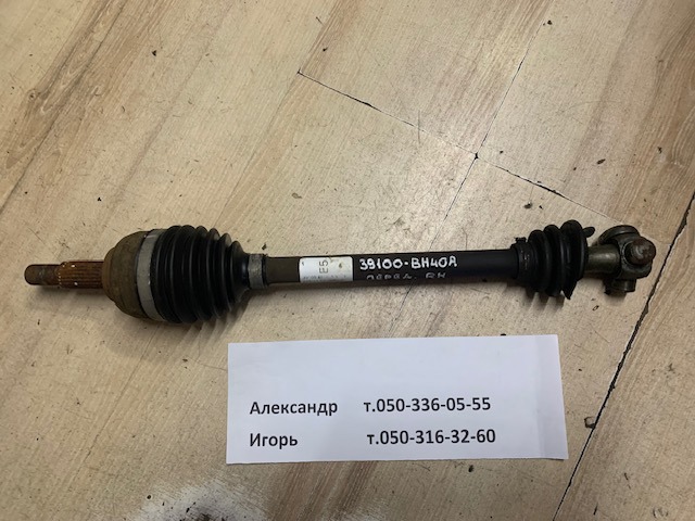 Привід передній правий 39100BH40A NISSAN