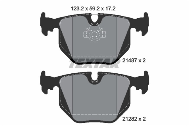 Задні колодки 2148703 TEXTAR