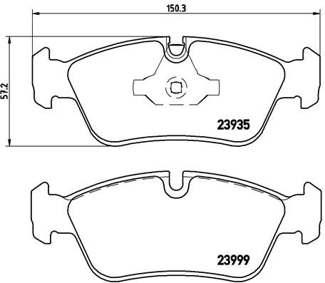 Колодки передні P06035 BREMBO