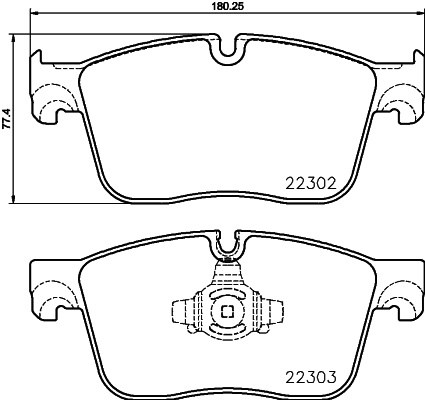 Колодки гальмівні передні, дискові P36031 BREMBO