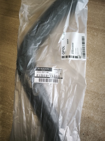 Шланг/патрубок радіатора охолодження, нижній 21503VB800 NISSAN