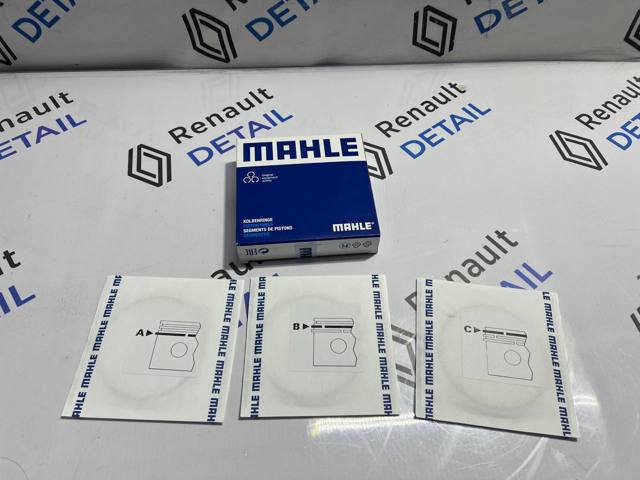 Комплект поршневих кілець на 1 циліндр, STD. 011RS001080N0 MAHLE