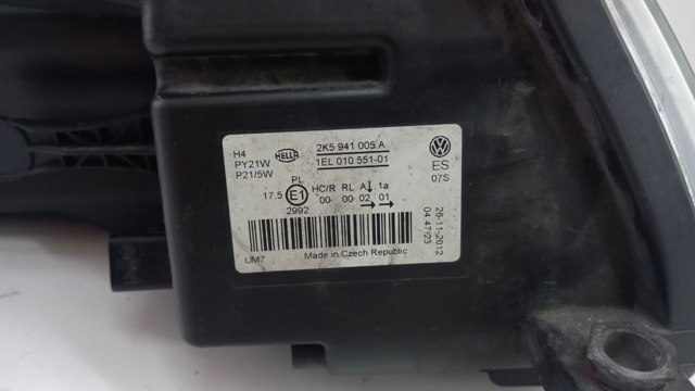 Фара ліва передня 2K5941005A VAG
