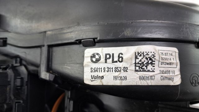 Двигун вентилятора пічки (опалювача салону), задній 64119311853 BMW