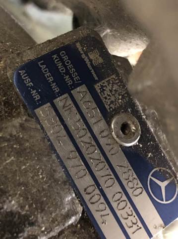 Турбокомпресор A6510905780 MERCEDES