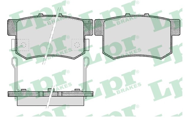 Комплект задніх колодок Honda Prelude V