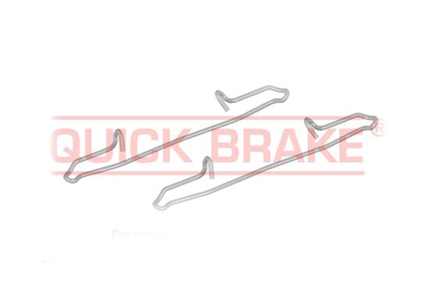 Комплект пружинок кріплення дискових колодок, передніх 1091180 QUICK BRAKE