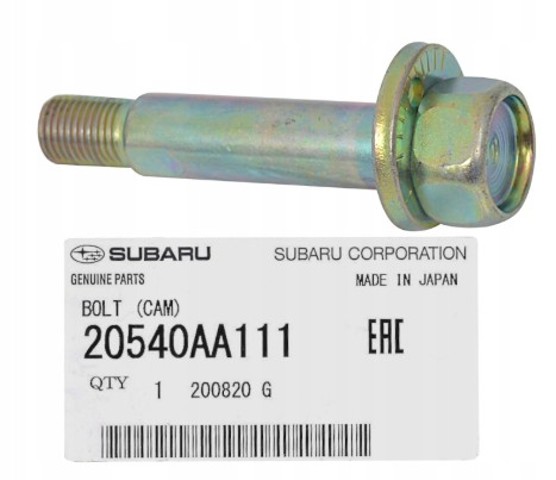 Болт кріплення заднього розвального важеля, внутрішній 20540AA111 SUBARU