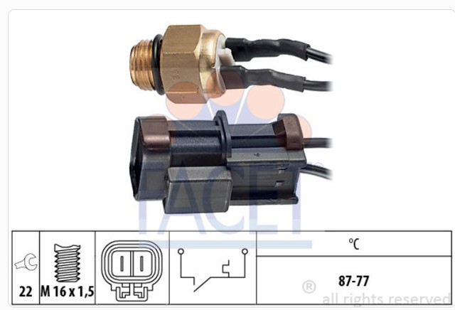 Датчик радіатора 75050 FACET