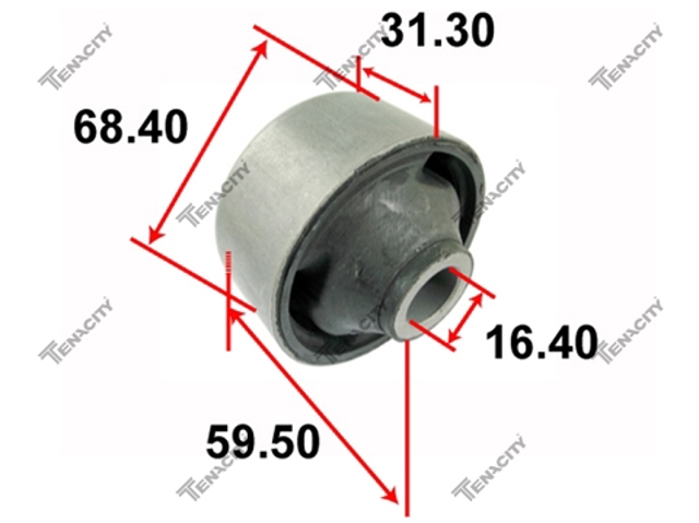 Сайлентблок нижнього важеля передньої підвіски Тойота Рав 4 3