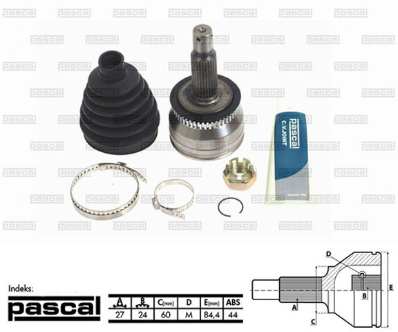 Граната зовнішня G10354PC PASCAL