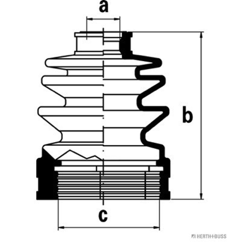 Пильник ШРКШ внутрішній, передній півосі Hyundai I10