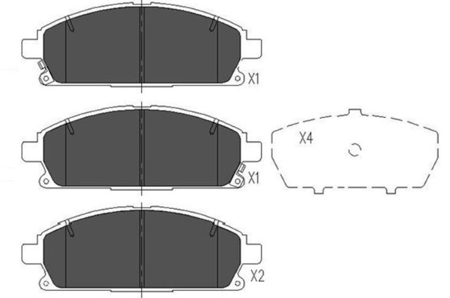 Дискові гальма KBP6515 KAVO PARTS
