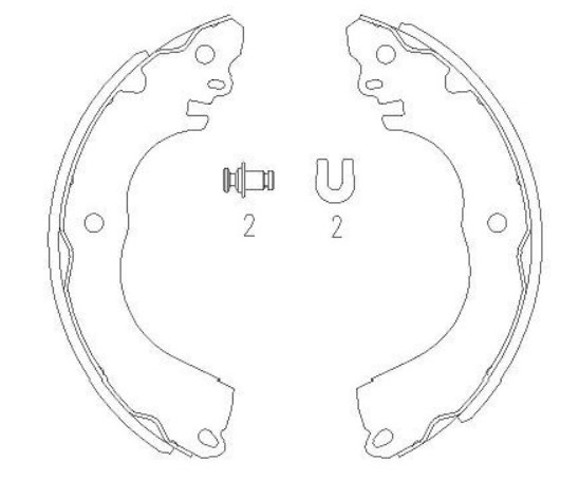 Гальма робочі задні ножні і гальмівні барабани KBS7416 KAVO PARTS