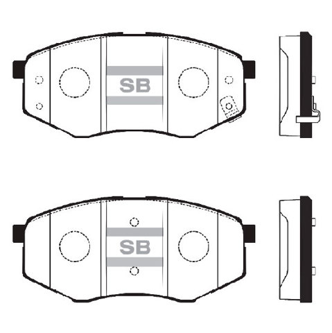 Передні гальмівні колодки SP1374 SANGSIN