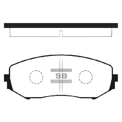 Гальмівні колодки SP1416 SANGSIN