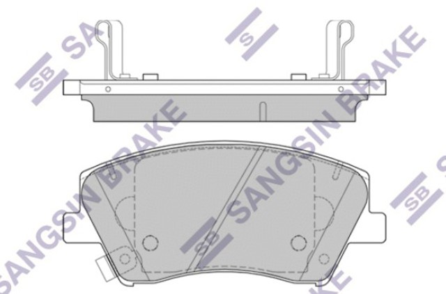Колодки гальмівні дискові комплект SP1905 SANGSIN