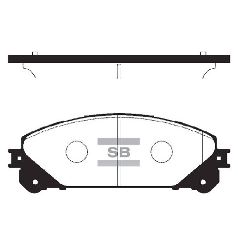 Передні гальмівні колодки SP2137 SANGSIN