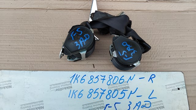 Пасок безпеки задній правий 1K6857806N VAG