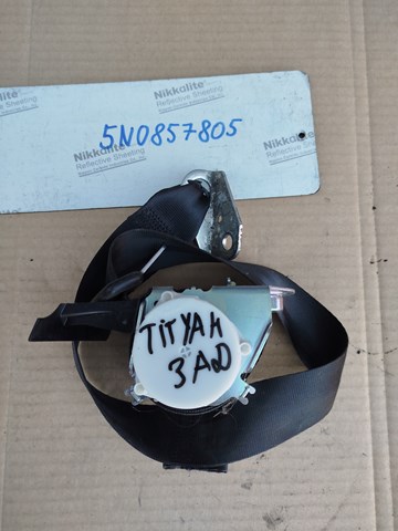 Пасок безпеки задній лівий 5N0857805 VAG