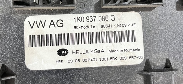 Блок управління бортової мережі 1K0937086G VAG