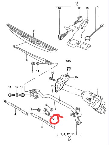 Трапеція двірників 6L1955601 VAG