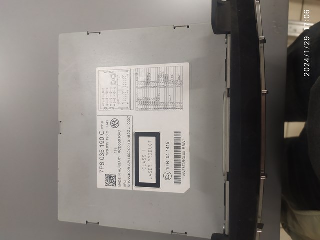 Магнітола 7P6035190C VAG