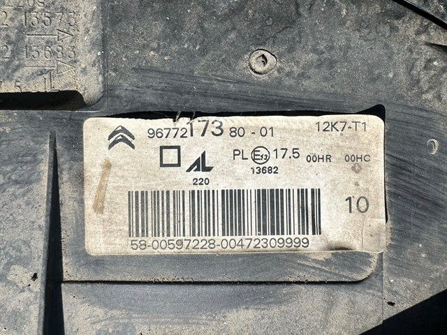 Фара 9677217380 PEUGEOT
